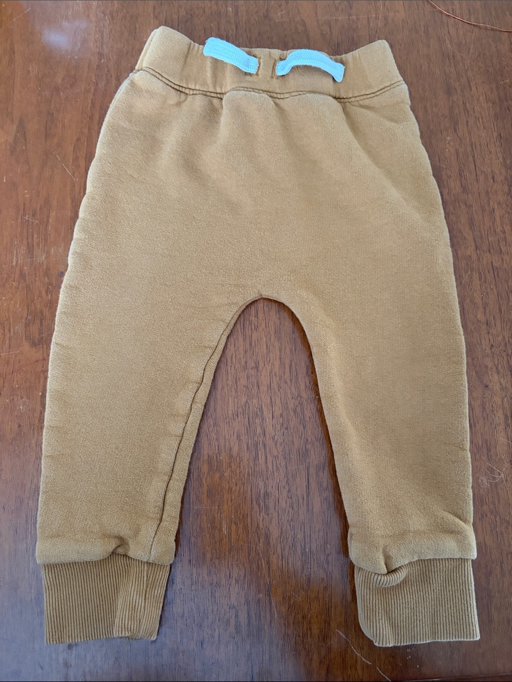 🫐3/$30 Rise Little Earthling Organic Kids' Camel Fleece Jogger Pants size 18-24m